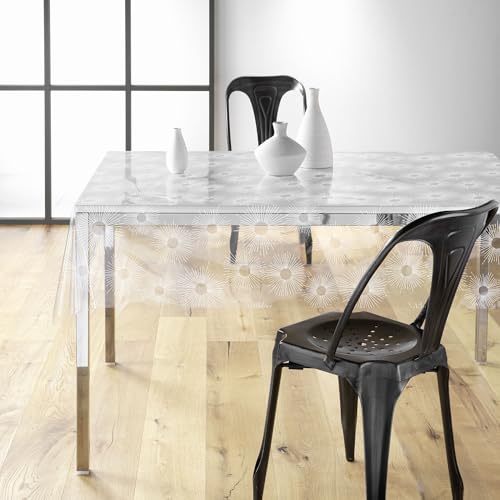Douceur d'Intérieur Soleil Toalha de mesa de vidro retangular (140 x 240 cm), PVC estampado 14/100e