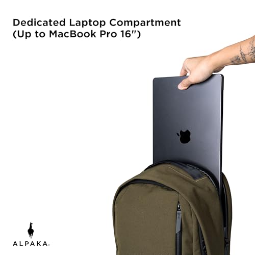 ALPAKA Metro Backpack Pro and Zip Pouch Pro - Fits 15.6" Laptop Business Travel Backpack with YKK Zippers, MOD Key Leash & Luggage Pass-through, Slim Zipper Wallet with RFID Blocking, ID Card Holder 5