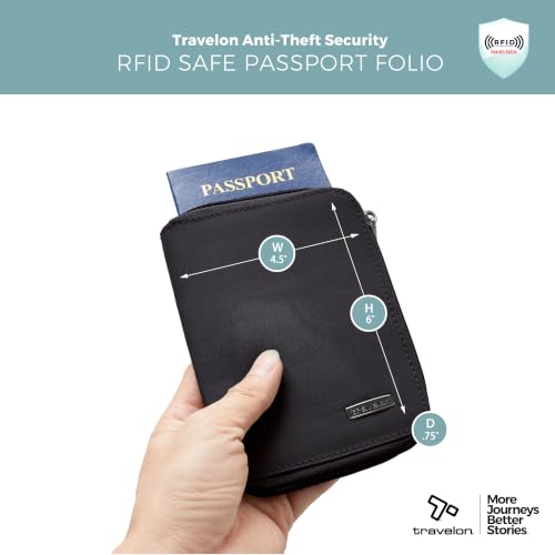 Image of Travelon RFID Blocking Passport Zip Wallet