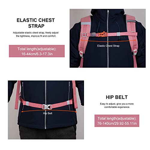 Mountaintop Hiking Backpack 35L Outdoor Travel Camping Day Pack With Rain Cover For Men Women #TOP3