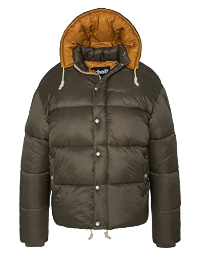 Schott NYC Westlakers Schott Hooded Jacket with Contrast Lining, Khaki, XXL