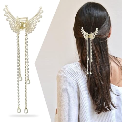 Pince à cheveux papillon élégante pour mariée et grandes occasions