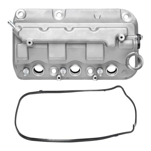 Image of Aluminum Front Engine Valve Cover Replacement by AA Ignition - Compatible with Acura, Honda - RDX, TL, Accord, Crosstour, Odyssey, Pilot, Ridgeline 3.5L -Replaces 12310-R70-A00, 12310-R70-A10, 264-491