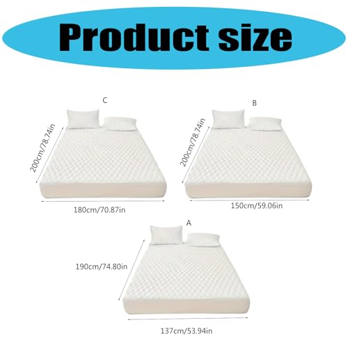 Protège-matelas matelassé imperméable extra profond grand protecteur de lit