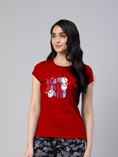 Image of Lyra Women's Cotton Regular Fit T-Shirt