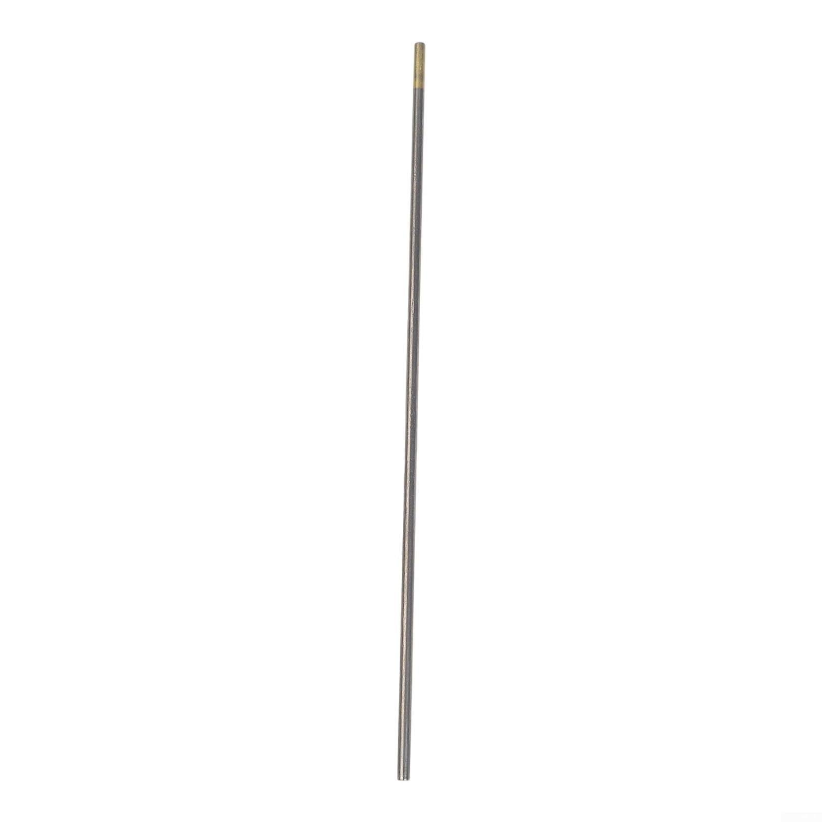 Lot de 10 électrodes WL15 Lanthan TIG, 150 mm pour acier au carbone et aluminium, arc électrique stable pour 150 A-250 A (2,4 mm x 150 mm)