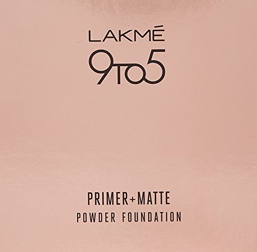 Image of Lakme 9 to 5 Primer with Matte Powder Foundation Compact, Rose Silk, 9g (Pack of 2)