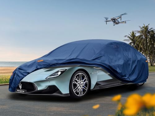 Image of Kaugung Heavy Duty Car Cover Custom Fit Maserati MC20 /MC20 Cielo (2020-2025), Waterproof All Weather Resistant Outdoor Rain Dust Snow Protection with Anti-Theft Lock. (USA Warehouse, Within 3-7 Days)