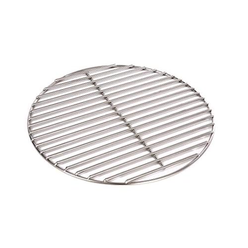 Massiver Grillrost Ø 37 cm aus Edelstahl rostfrei und elektropoliert 6 mm für Grill rund, Kugelgrill, Feuerschalen Grillschalen Rundgrill