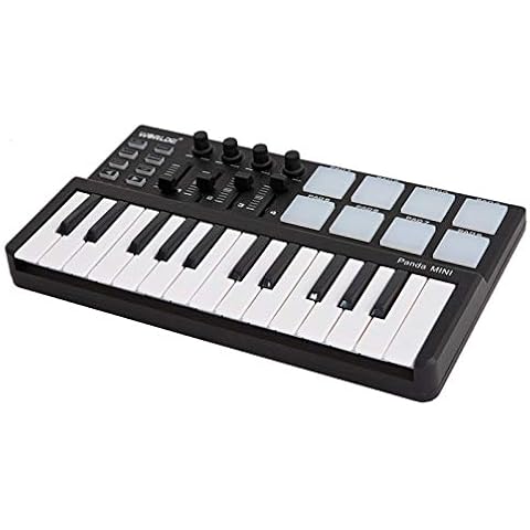 Btuty 25-Key MIDI Keyboard Panda mini Portable Mini Drum Pad MIDI Controller, USB Cover