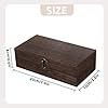 Bronze Wooden Lockable Currency Tray, 5 Compartment Cash Organizer With Coin Tray Insert Cash Organizer Money Storage Box With Lockable Cover Money - View #10