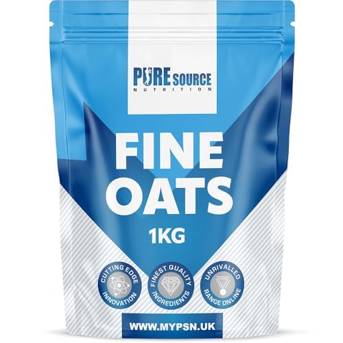 100% Bulk Ultra Fine Ground Scottish Instant Oats - Beta Glucans - Carbohydrates - Energy - Muscle -Packaging May Vary - Add to Your Protein Shakes BY PSN (1Kg)