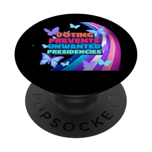 70s Retro Voting Prevents Unwanted Presidencies PopSockets PopGrip Adhesivo