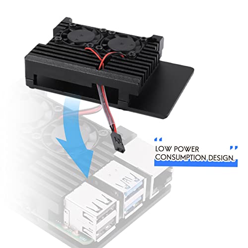 Caja para Raspberry Pi 4 que evita sobrecalentamiento con ventilador 3