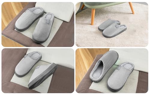 AUFIKR Women Men Slippers, Plush Soft Slippers Winter Warm Slip Ladies Slippers House Shoes Anti-Skid Indoor Outdoor - Image 4