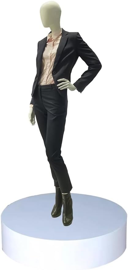 Bridal Cylinder Pedestal Stands - White Display Base for Wedding Dresses, Gowns, Mannequins & Shoe Showcases - 80x30cm (31.5x11.8IN) - Perfect for Bridal Shops & Events