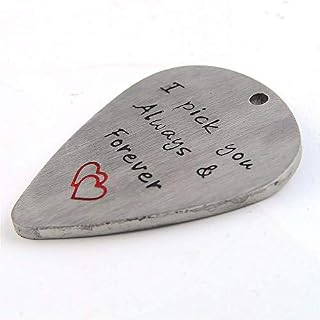 U/K Pendentif perforé en acier inoxydable – Accessoire d’instrument de musique national – Médiator Ukulélé – Lettres… - Les Beatles, Paul McCartney, John Lennon, RIngo Starr, George Harrison U/K Pendentif perforé en acier inoxydable - Accessoire d'instrument de musique national - Médiator Ukulélé - Lettres… – Image 2