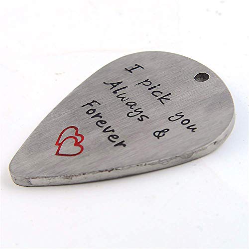 U/K Pendentif perforé en acier inoxydable – Accessoire d’instrument de musique national – Médiator Ukulélé – Lettres… - Les Beatles, Paul McCartney, John Lennon, RIngo Starr, George Harrison U/K Pendentif perforé en acier inoxydable - Accessoire d'instrument de musique national - Médiator Ukulélé - Lettres… – Image 3