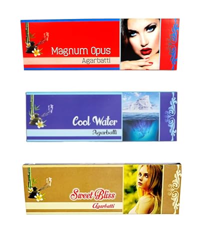 Image of Eternia Classic Tranquil Luxury Burning Incense Sticks Set for Men & Women | Long-Lasting Aromatic Agarbatti with Soothing Fragrances for Relaxation & Meditation - Pack of 3