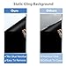 XCNO Aquarium Background Static Cling Black Fish Tank Background Wallpaper Fish Tank Backdrop Vinyl Aquarium Poster Background 47 x 18 in