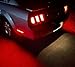 iJDMTOY Smoked Lens Red Full LED Rear Side Marker Light Kit Compatible With 2005-09 Ford Mustang, Powered by 54-SMD LED, Replace OEM Back Sidemarker Lamps