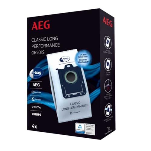 Bolsa compatible con aspiradora AEG, Electrolux S Bag 4 unidades 9001684746 (original)