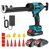 Yofidra Akku Kartuschenpresse 18V, Elektrische Silikonpistole | 600kg Kraft | 6 Geschwindigkeiten |...