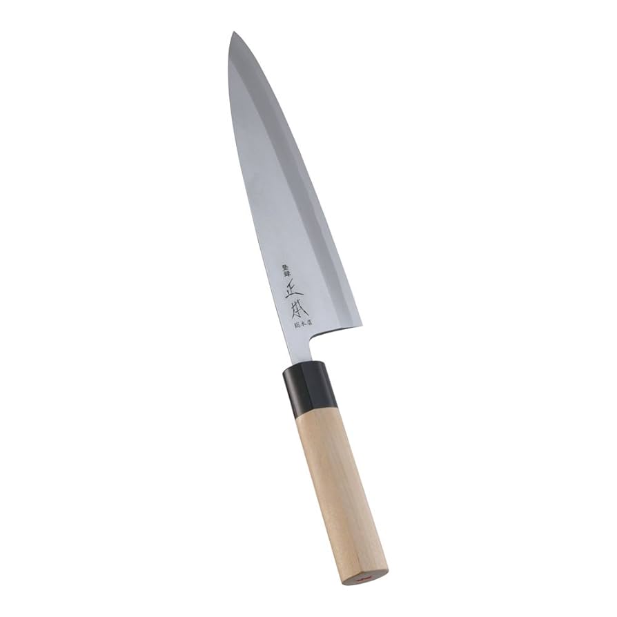 正本総本店出刃包丁 日本鋼刃 20cm Amazon.co.jp: 正本総本店 本霞・玉白鋼 相出刃庖丁 21cm 刀身