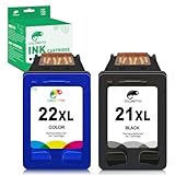 COLORETTO Remanufactured Printer Ink Cartridge Replacement for HP 21XL 22XL for HP Officejet 4315 J3680,Deskjet 3915 3930 D1341 D1420 D1520 D1560 (1 Black+1 Color) Combo Pack