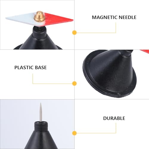 Image of ULTECHNOVO Wing-Shaped Magnetic Needle Teaching Aid Small Magnetic Needle Experimental Apparatus with Stand for Electromagnetic Induction Field Direction Stem Science Education