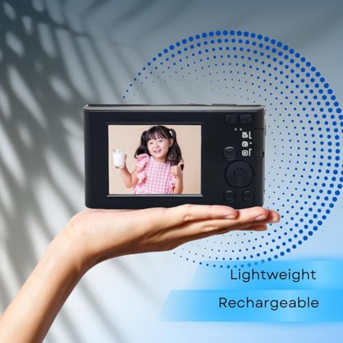 Ultimaxx Câmera digital compacta de 44 MP com zoom digital de 16x, câmera digital de ponto e disparo