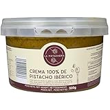 Crema 100% de Pistacho Ibérico – Pasta Pura de Pistacho Natural sin Azúcar ni Aditivos – Textura Cremosa para Postres, Repostería, Desayunos y Recetas Saladas - La Pistachería (500 gr)