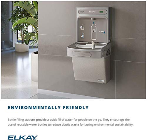 Elkay EZS8WSSK EZH2O Wall Mounted Drinking Fountain and Hands Free Bottle Filling Station - N/A