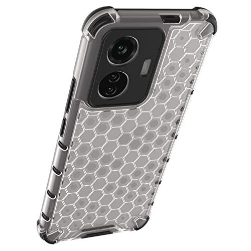 Image of Glasgow Back Case Cover Compatible with IQOO Z6 44W 4G / Vivo T1 44W 4G (Stylish Design) - Black