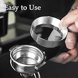 51mm Dosing Funnel, Magnetic Espresso Dosing Funnel 51mm Portafilter Funnel, Coffee Accessories Barista Aluminum Alloy Espresso Coffee Dosing Ring Coffee Machine Accessories for Barista, Home, Cafe - Image 6