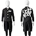 UQJE Kids Kamado Tanjir Cosplay Costumes Anime Tanjir Cosplay Outfit Halloween Kimono Set