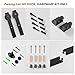 BONIKLUBA 6FT Sliding Barn Door Hardware Kit for Single Door-Sturdy&Smoothly&Quietly-Heavy Duty-Easy to Install, Fit 36