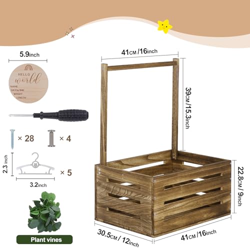 Snpwne Wooden Baby Shower Crate Closet Review