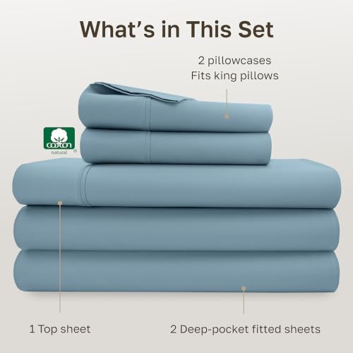 image for California Design Den Split King Sheets Sets for Adjustable Bed - Soft