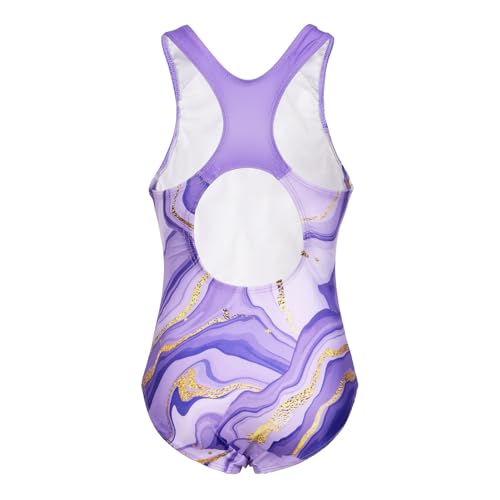 JESKIDS Girls One Piece Swimsuit Athletic Racerback Bathing Suit for Swimming 4-13 Years2