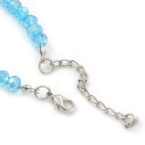 Collar de cuentas de cristal antialérgico para piel sensible 6