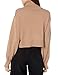 The Drop Women's @lucyswhims Side Button Cropped Turtleneck Sweater, Praline, S