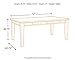 Signature Design by Ashley Flynnter Dining Room Table, Medium Brown