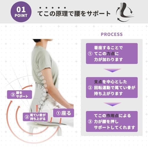 Amazon｜カーブルチェア グランド プレミアム 姿勢 骨盤 猫背 サポート