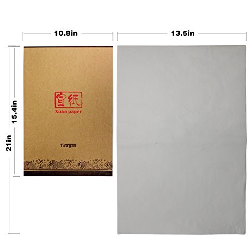 Teagas Japanese Chinese Sumi Ink Brush Writing Painting Calligraphy Rice Paper,13.5 X 21 Inch #TOP3
