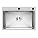 JYHW Cucina in Acciaio Inox 304 Taichung Embedded, Sinking Manuale Lavastoviglie Bacino Grande Singolo Lavello Sink 60 × 45 Centimetri