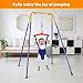 HEVIRGO Baby Jumper with Stand, Toddler Swing Set forIndoor/Outdoor Play,Jumper for 6-24 Months,Jumpers and Bouncers for Girl/Boy, with Adjustable Chain, Easy to Assemble & Store A