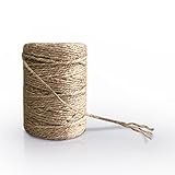 GRÖSSE - Mit dem Durchmesser von 4 mm und 100 m (328 Fuß) für die Länge kann die Juteschnur zu verschiedenen Anlässen verwendet werden