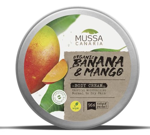 Mussa Canaria Crema Corporal Vegana Extra Hidratante de Mango Tamaño Viaje - 70 ml