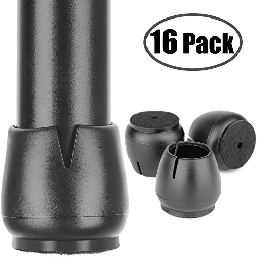 Anwenk 1” Chair Leg Floor Protectors for 1 to 1-3/16 Inch Round Chair